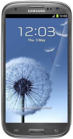 Смартфон Samsung Galaxy S3 GT-I9300 16Gb Titanium grey - Черногорск